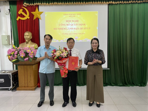 Hội nghị công bố quyết định bổ nhiệm lãnh đạo quản lý Trung tâm y tế Bắc Ninh số 1